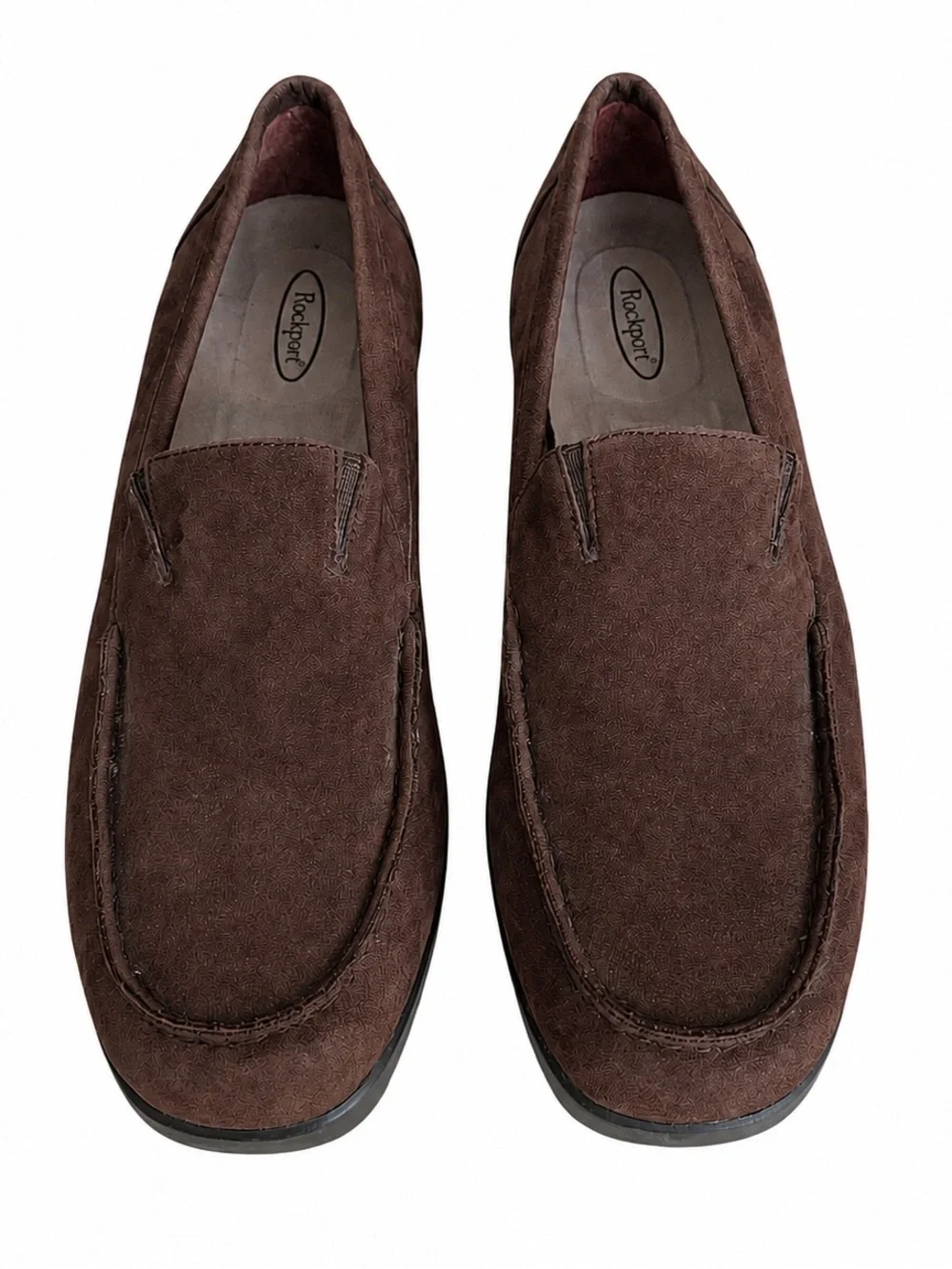 Rockport Brown Suede Loafers – Women’s Size 7.5M – Comfort Slip-On Shoes